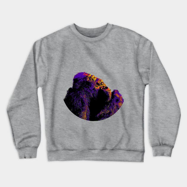 Gorilla Crewneck Sweatshirt by Jevaz